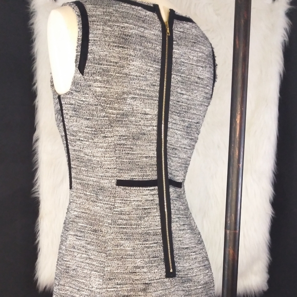 Yoana Baraschi Grey and Black Sleeveless A Line Dress Size 8 - Picture 7 of 16